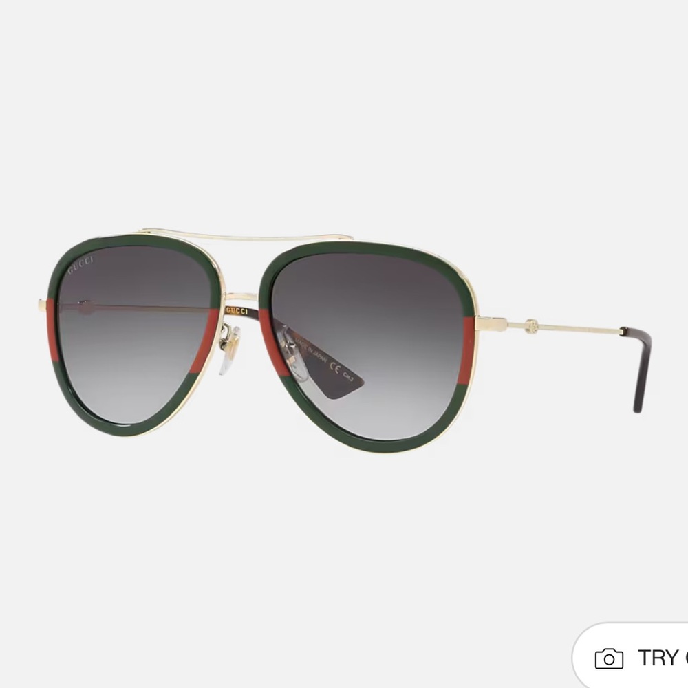 Gucci Aviator Metal Sunglasses